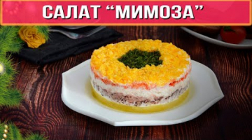 Салат МИМОЗА классический рецепт, очень вкусный и слоеный салат на праздничный стол